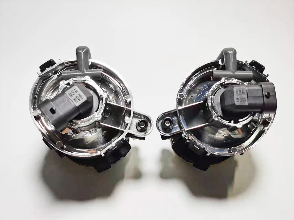 For BMW E46 M3 01-06 M-Tech Front Bumper Fog Lights w/Bulbs Amber Clear Cover - Imagem 2 de 4