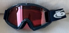 Black Bolle Ski Goggles with Red Lens - Adjustable Elastic Strap - Adult Size