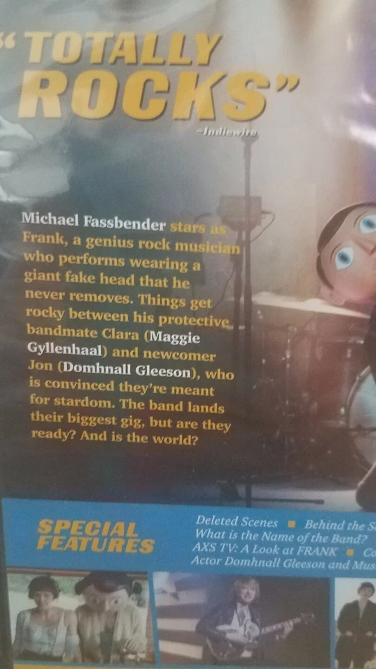 Frank (DVD, 2014, WS) Michael Fassbender, Domhnall Gleeson NEU - Bild 4 von 4