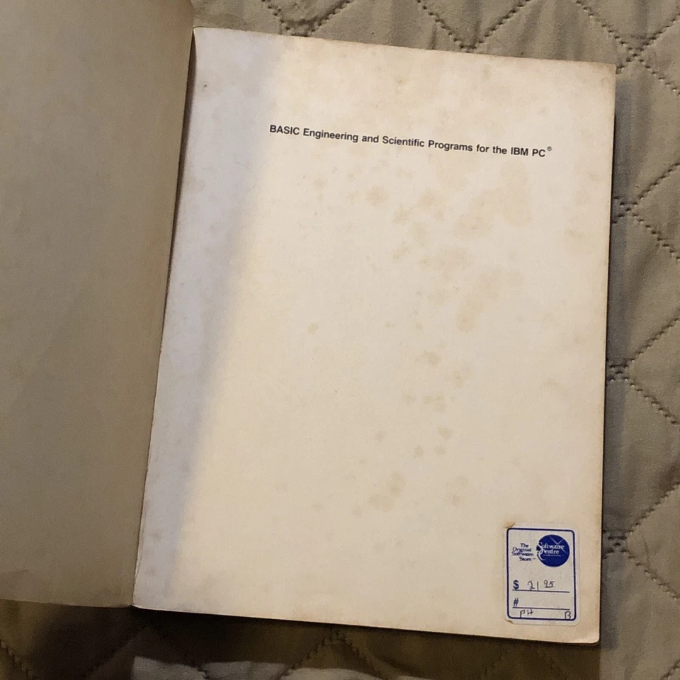 IBM Basic Engineering And Scientific Programs For The IBM PC 1983 Koelling/Wolfe - Image 2 of 4