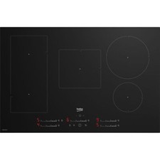 Beko HII85700UFT IndyFlex 78cm 5 Burners Induction Hob Touch Control Black