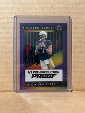 Sam Huard 2024 Leaf Metal Football 1/1 Pre Production Proof