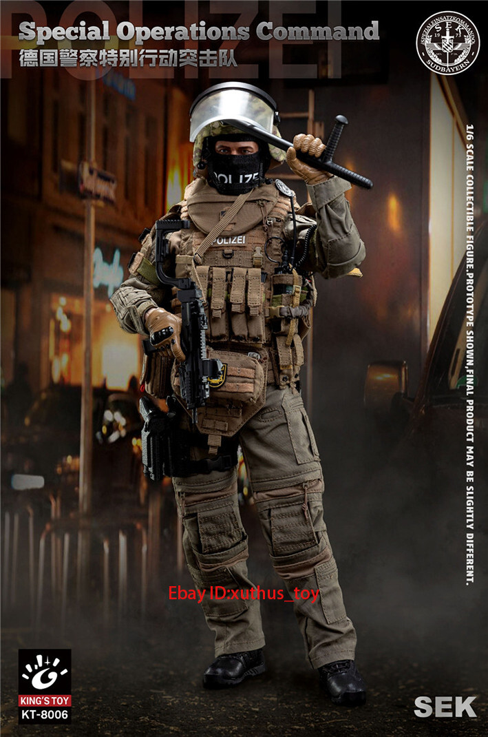 In Stock KING'S TOY 1/6 SCALE KT-8006 German Police Special