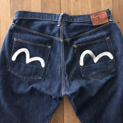 EVISU Lot 2001 No.2 Made in Japan White Seagull W40 limited EVISU Lot 2001 No.2 Made in Japan White Seagull W40 limited