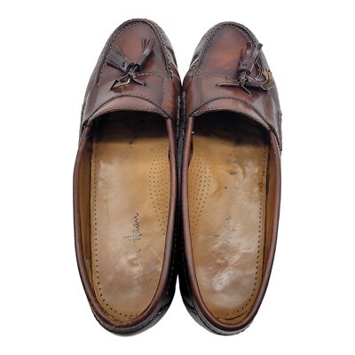 Cole Haan Shoes Men Size 8 D Mahogany Pinch Tassel Loafers  display picture 3
