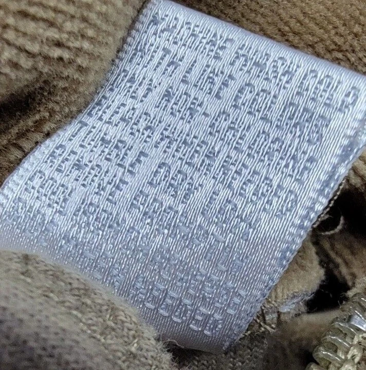 Abrigo Chaqueta Mujer Architect Talla XL X Grande Marrón Blanco Floral Terciopelo SENTIR Foto 3 de 4