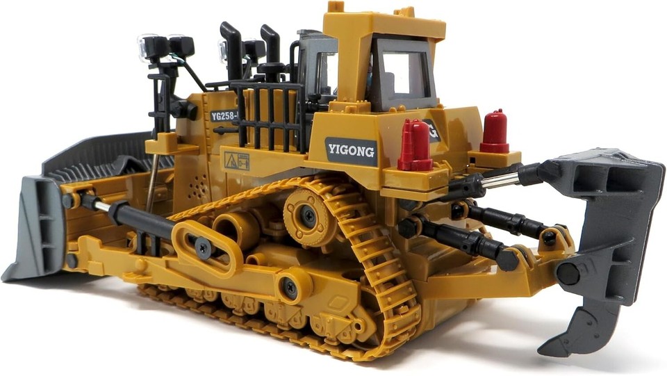 Bulldozer Radiocomandato Think-N-Build 1:24 – 9 Canali, 2.4GHz, Giallo E Nero