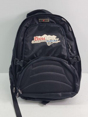 Coors Light G-Tech Search Coldest Backpack Black Laptop Bag Built In Speaker
