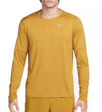 Nike Dri-Fit Men's Element Running Crew Long Sleeve Gold DD4754-716 M - L - XL
