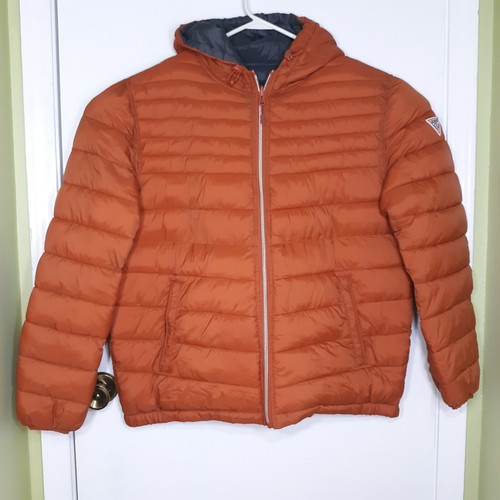 Full Zip Hooded Puffer Jacket - Size 