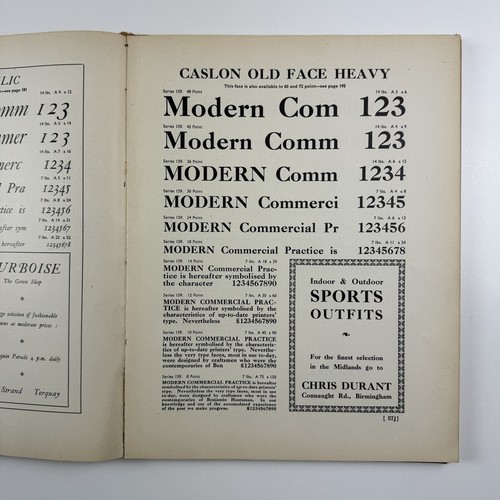 A Catalogue of Typefaces, Borders, Rules. Western Typesetting Co, Bristol 1930s? - Picture 13 of 20