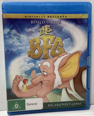 The BFG big friendly giant Animated Movie Blu Ray Rated G Ronald Dahl Kids