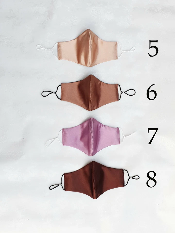 Washable Reusable Face Mask, Silk Satin Face Mask, High Quality Dust Mask,U.K. - Image 3 of 4