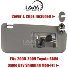 Sun Visor Right Passenger GRAY for 2006 2007 2008 2009 2010 2011-12 Toyota RAV4