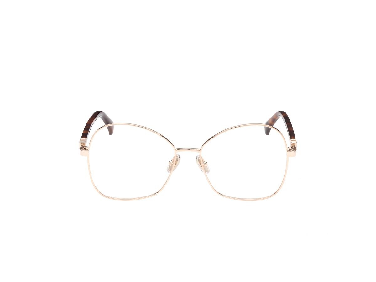 MAXMARA ラウントフレムメカネ MM5033 028 Max Mara MM5033 028 Rose Gold Metal Optical Eyeglasses Frame