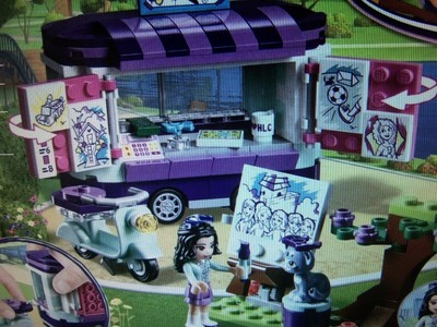 lego emma's art stand instructions