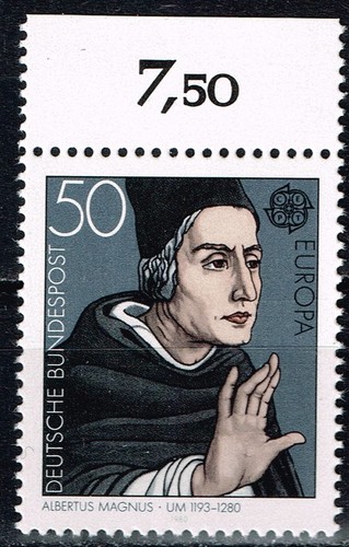 Germany Famous Catholic Saint Albertus Magnus stamp 1980 MNH - Afbeelding 1 van 1