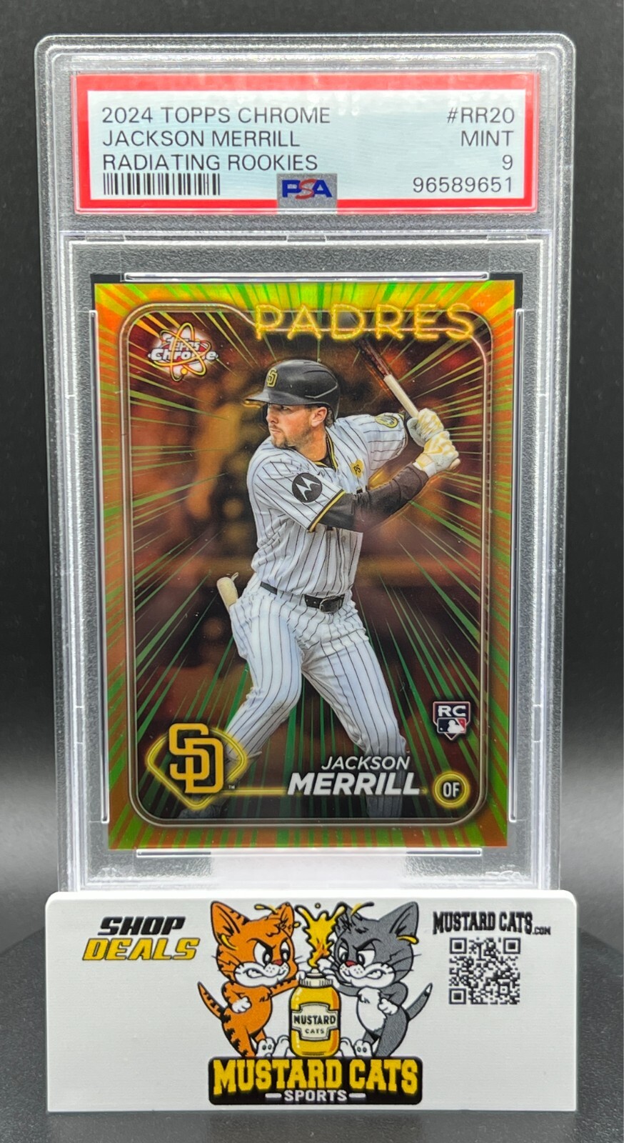 2024 Jackson Merrill Topps Chrome Radiating Rookies RC SSP #RR-20 SD Padres