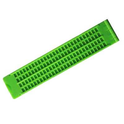 Braille-Schreibtafel mit Stift, Lernhilfe aus Kunststoff für blinde Schüler