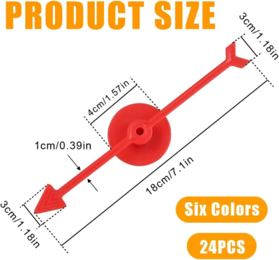 18 Stück Pfeil Spinner Set - 10cm Brettspiel Zeiger In 6 Farben