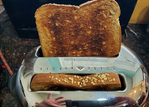 Vintage Mid century modern MCM Westinghouse Chrome metal 2 slot bread Toaster - Picture 7 of 9