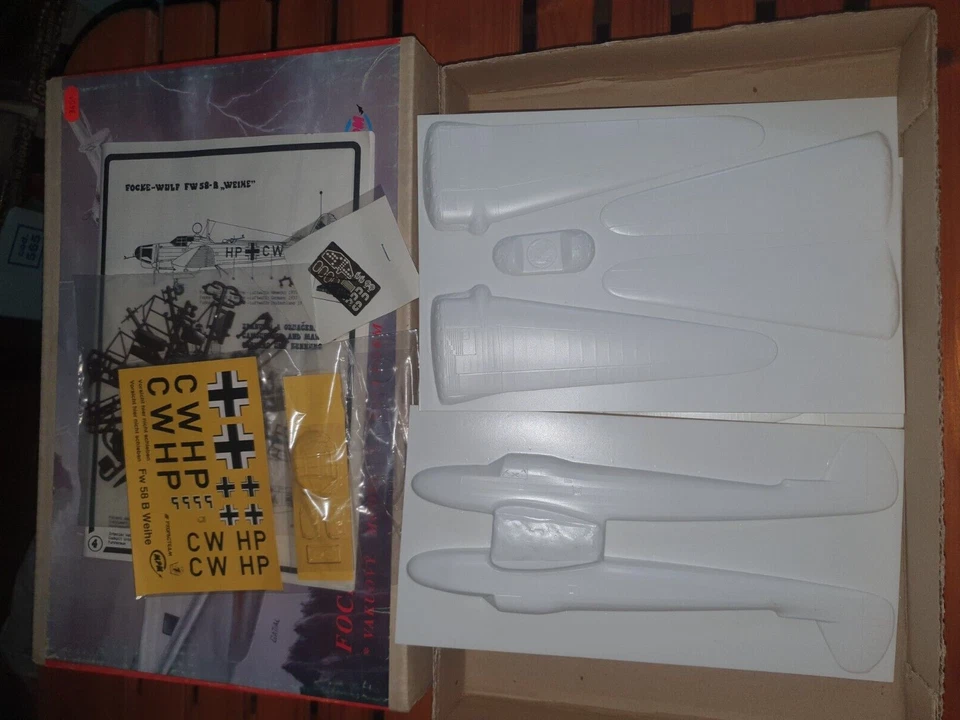 1:48 MPM FOCKE WULF FW-58B WEIHE ULTRA RARE HARD TO FIND OOP VACUFORM KIT - Immagine 4 di 4