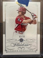 ANDREW BENINTENDI 2015 FLAWLESS ARKANSAS RAZORBACKS ROOKIE TRUE DIAMOND RC /20!!
