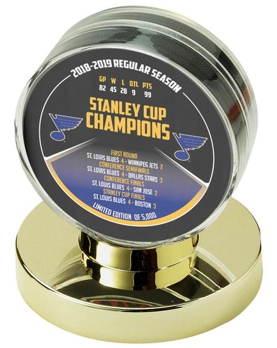 Juego de cinco discos St. Louis Blues Stanley Cup Champions con vitrinas - Imagen 3 de 6
