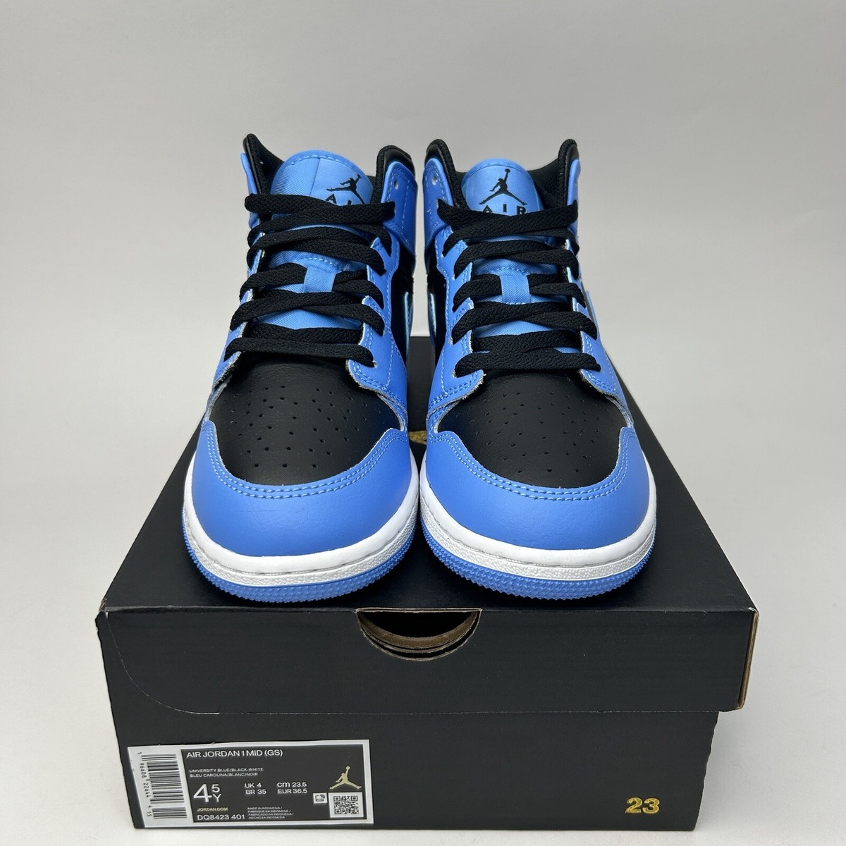 Nike Air Jordan 1 Retro Mid GS “University Blue/UNC” DQ8423-401