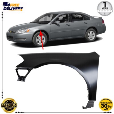 Fender For 2006-2013 Chevrolet Impala Front Driver Side Primed