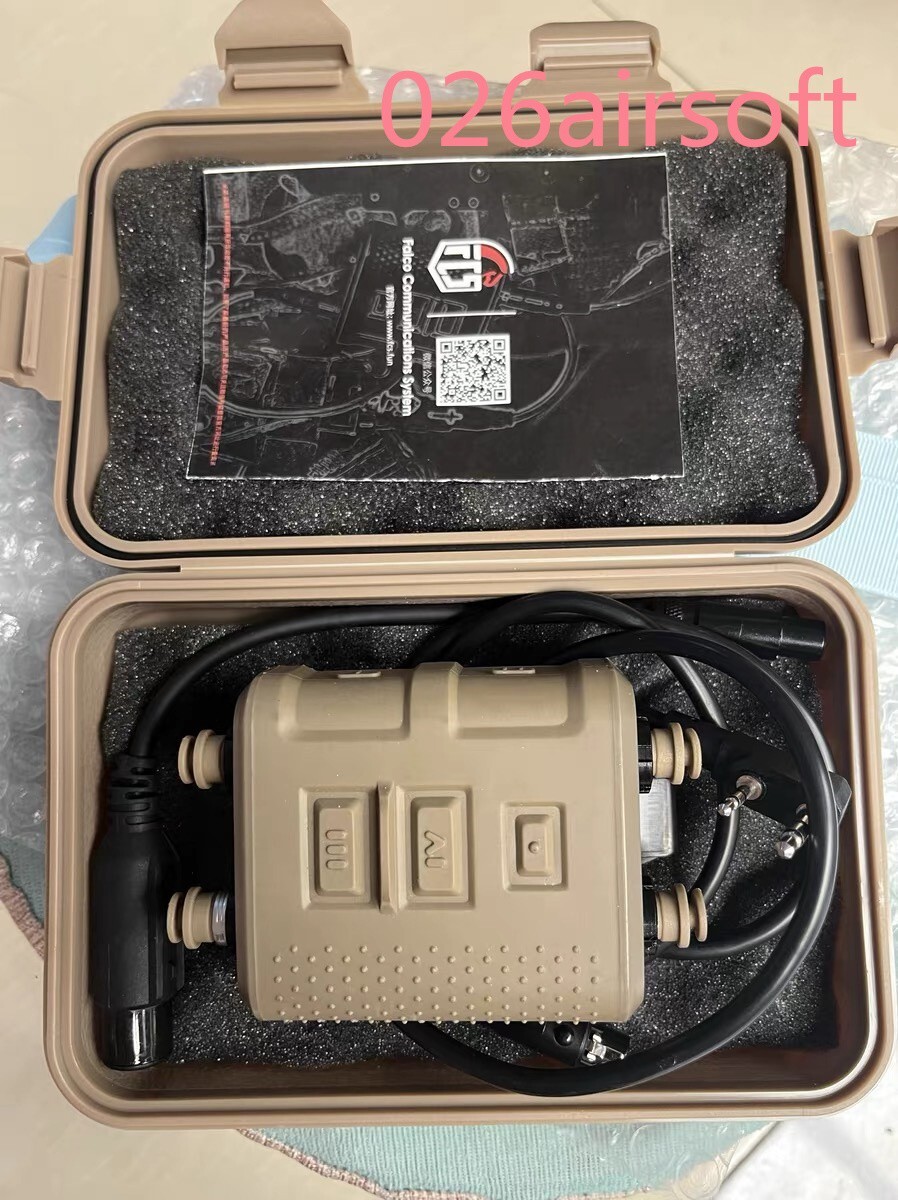 FCS Replica INVISIO V60 PTT U/174 u &2-pin KENWOOD cable For