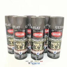 KRYLON 4292-6 PACK BROWN Camouflage Non-Reflective Ultra-Flat Finish Spray Paint