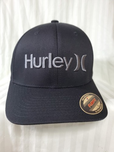 Hurley Men's Big Corp Hat / Cap -Black- Flex Fit size L/XL - 第 1/8 張圖片