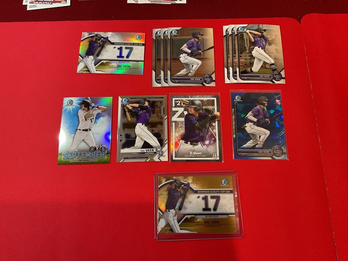 TOPPS STADIUM CLUB ＆ BOWMAN Zac Veen (12 Cards) Bowman Topps Stadium Club Trading Card