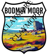 BODMIN MOOR DEVON DARTMOOR car sticker camper van Motorcycle