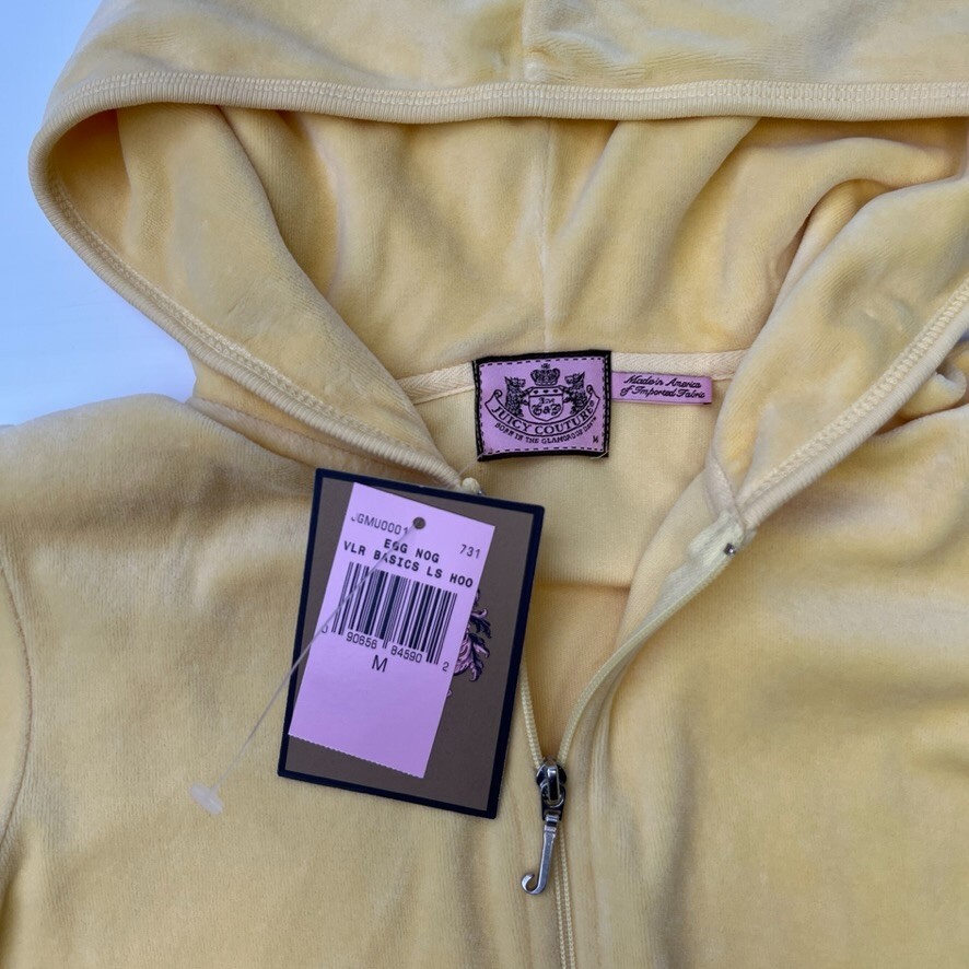 y2k✨️ juicy couture カシミヤ 100% ジップアップ パーカー Y2K Juicy Couture Velour Zip-Up Free Shipping - The Vintage Twin