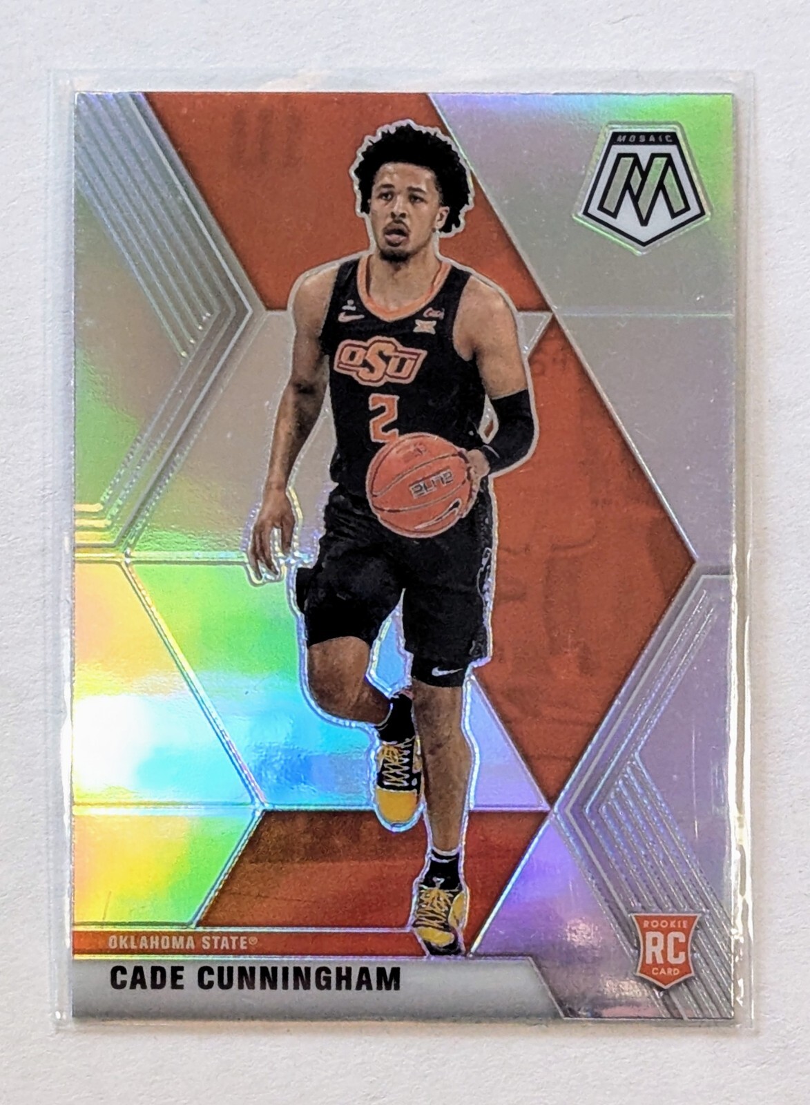 2021-22 Panini Chronicles Mosaic Draft Picks Cade Cunningham Silver Prizm RC 251
