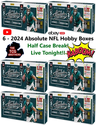 Las Vegas Raiders Break #587 Absolute Football 2024 Hobby Box x6 Half Case