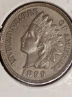 1899 Indian Head Cent Uncirculated 4 diamonds