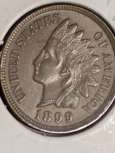 1899 Indian Head Cent Uncirculated 4 diamonds
