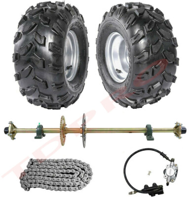#ad 44quot; Go Kart ATV Rear Live Axle Kit Brake Assembly Tires 4 Wheelers DIY Tricycle $70.57