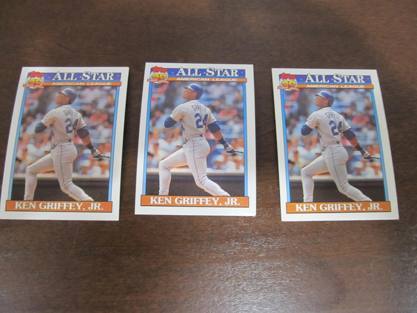Three (3) 1991 Topps 40 Years of Baseball Ken Griffey Jr. #392 | eBay