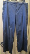 SZ 14 A-LINE WOMENS NAVY BLUE PANTS, COTTON SPANDEX, INSEAM 30.5" INSEAM, EUC