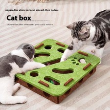 Cat Puzzle Toy with Ball – Interactive Indoor Exercise & Hunting Toy for Cats