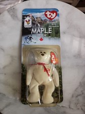 Mcdonalds TY Beanie Baby Maple The Bear RARE WITH ERRORS 1993