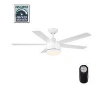 Home Decorators Merwry 48 in. Integrated LED Indoor White Ceiling Fan