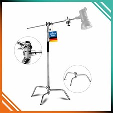 pixly® Galgenstativ aus Edelstahl; Verstellbares Profi C-Stativ mit Galgenarm