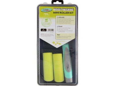 4'' Axus Decor Filz Kurzflor Farbroller Set Mit Abstreifwanne Limette (AXU/RKL4)