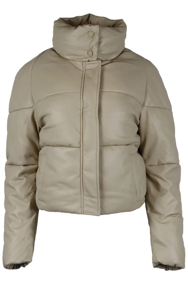 APPARIS QUILTED PADDED FAUX LEATHER JACKET XSMALL