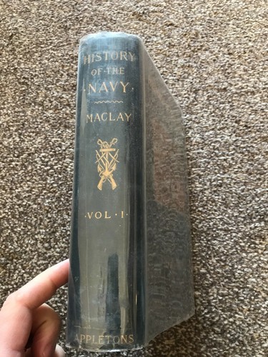 History of the United States Navy Vol 1 1775-1893 Edgar S Maclay (1894 1st Ed) - Foto 2 di 12